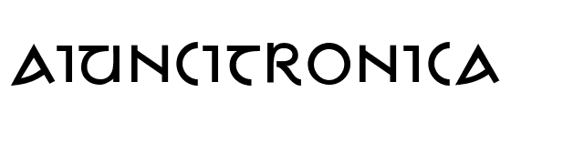 AIUnciTronica font preview