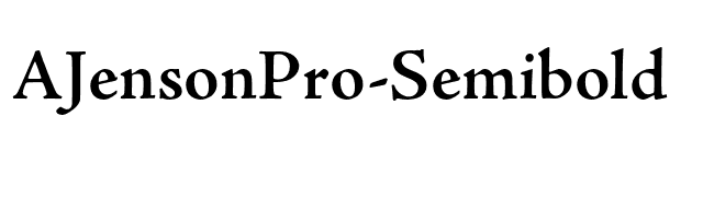 AJensonPro-Semibold font preview