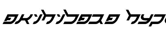 akihibara hyper font preview