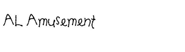 AL Amusement font preview