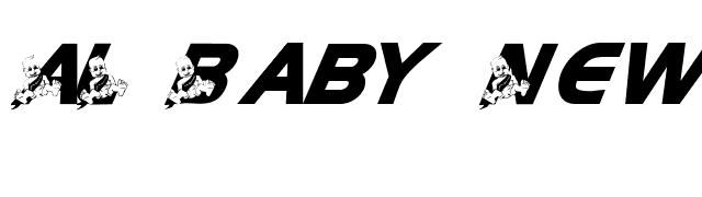 AL Baby New Year AH font preview