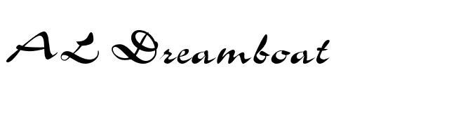 AL Dreamboat font preview