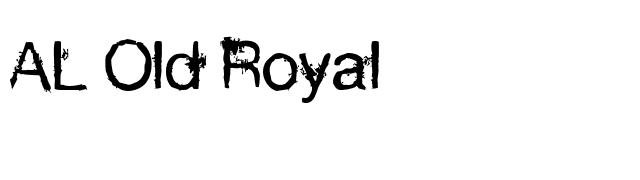 AL Old Royal font preview