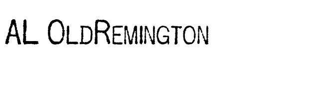 AL OldRemington font preview