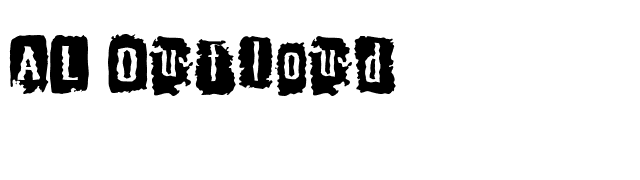 AL Outloud font preview