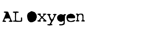 AL Oxygen font preview