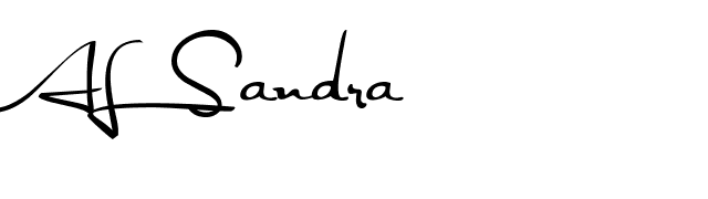 AL Sandra font preview