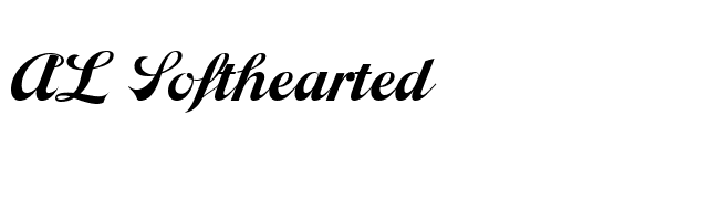 AL Softhearted font preview