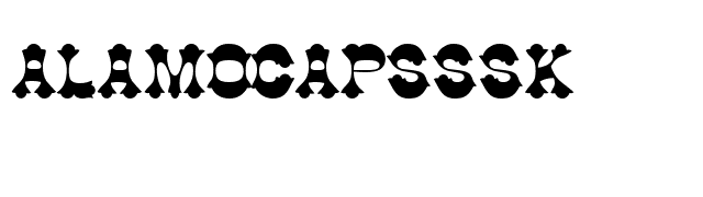 AlamoCapsSSK font preview