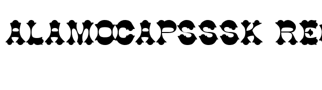 AlamoCapsSSK Regular font preview