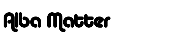 Alba Matter font preview