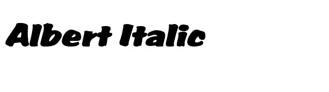 Albert Italic font preview