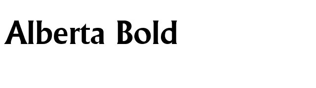 Alberta Bold Font - FontPalace.com