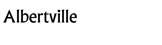 Albertville font preview