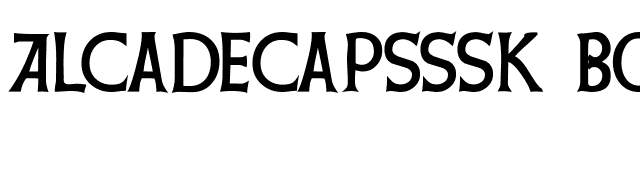 AlcadeCapsSSK Bold font preview