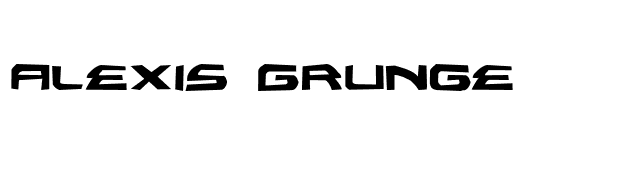 Alexis Grunge font preview