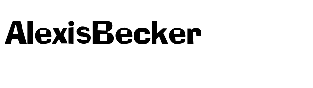 AlexisBecker font preview