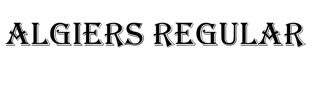 Algiers Regular font preview