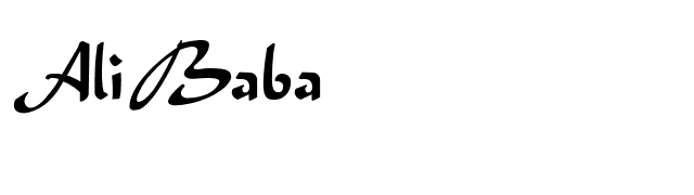 Ali Baba font preview