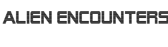 Alien Encounters font preview