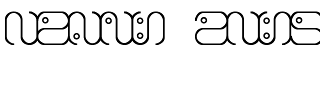 Alien Language font preview