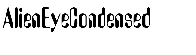 AlienEyeCondensed font preview