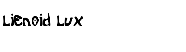 Alienoid Flux font preview