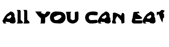 All You Can Eat font preview