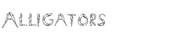 Alligators font preview