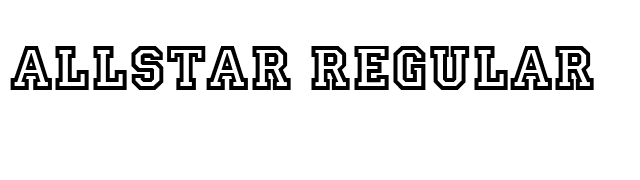 Allstar Regular font preview