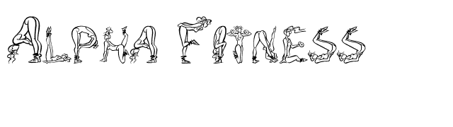 Alpha Fitness font preview