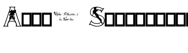 Alpha-Silouettes 2 font preview