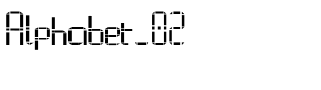 Alphabet_02 font preview