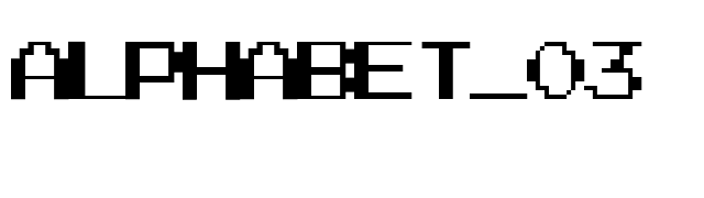 Alphabet_03 font preview