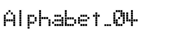 Alphabet_04 font preview