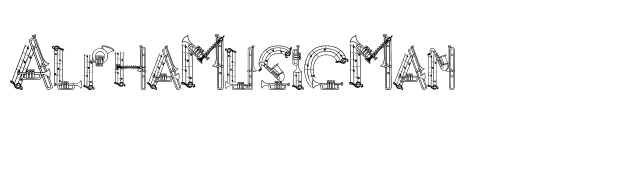 AlphaMusicMan font preview