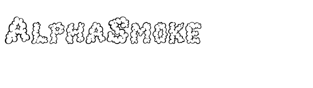 AlphaSmoke font preview