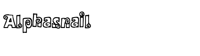 Alphasnail font preview