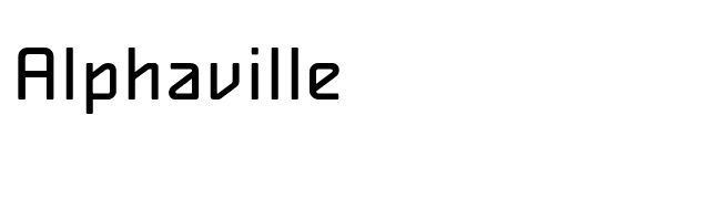 Alphaville font preview