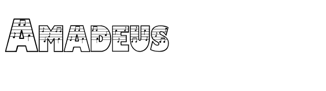 Amadeus font preview