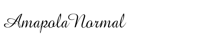 AmapolaNormal font preview