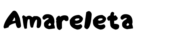 Amareleta font preview