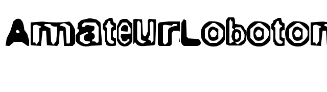 AmateurLobotomy font preview