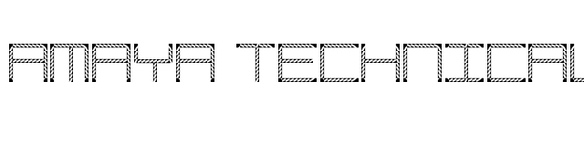 Amaya Technical Etching Regular font preview