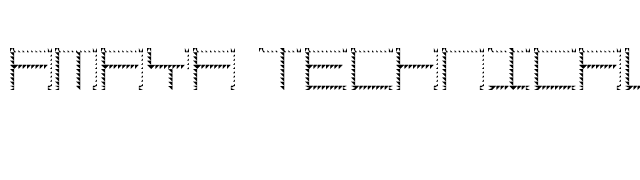 Amaya Technical Sharp Regular font preview