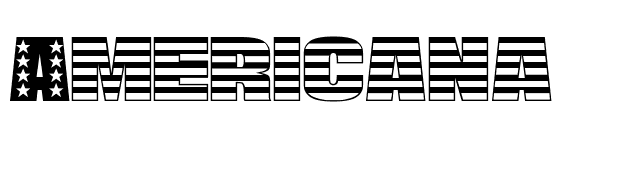 Americana font preview