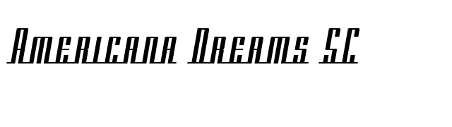 Americana Dreams SC font preview