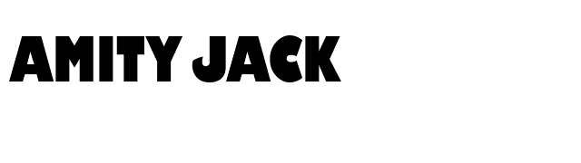 Amity Jack font preview