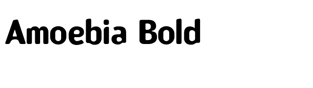 Amoebia Bold font preview