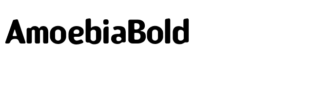 AmoebiaBold font preview